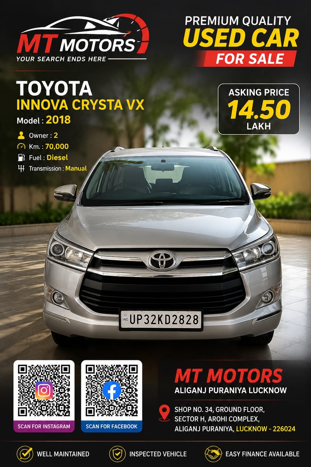 INNOVA CRYSTA VX 2018