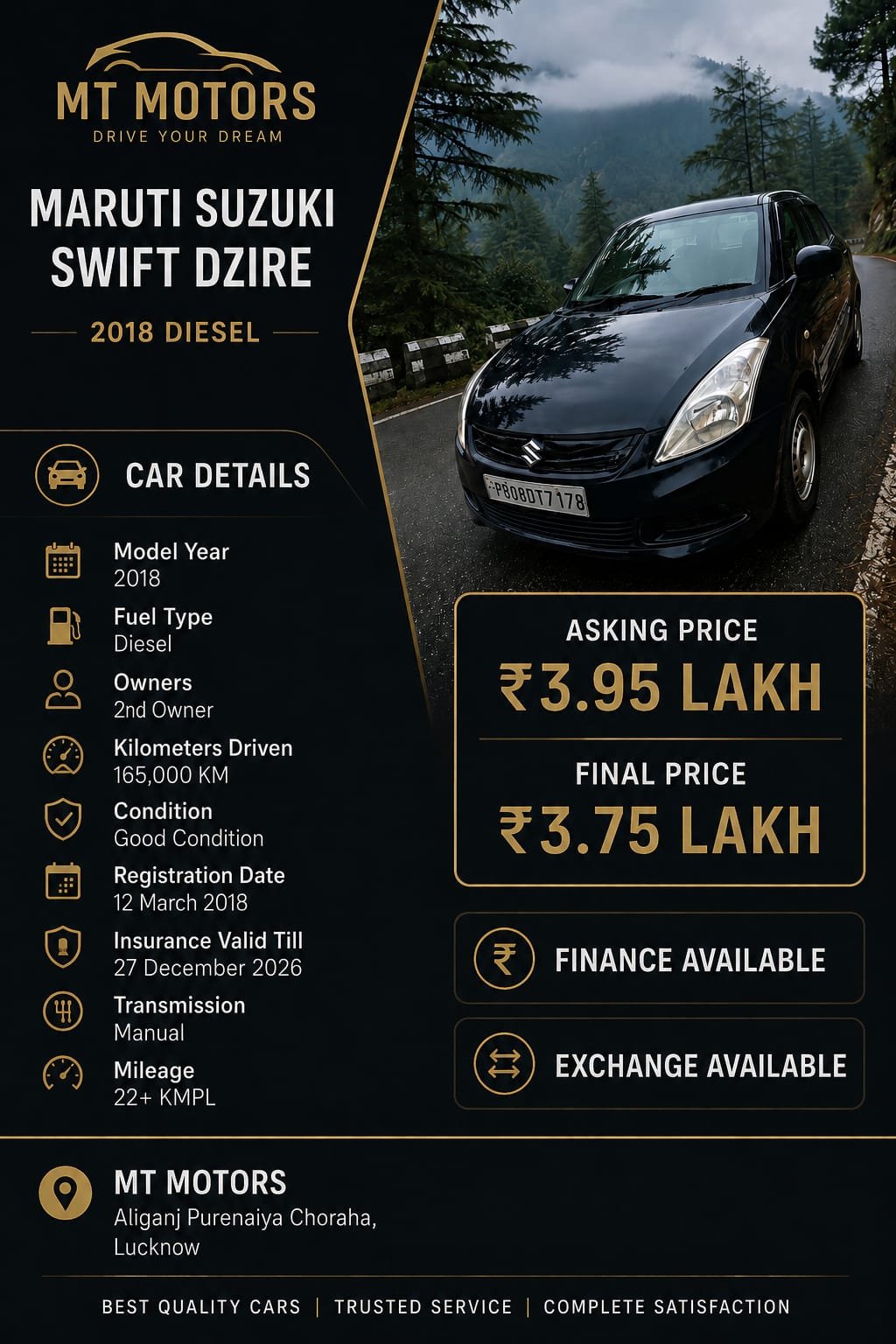 SWIFT DEZIRE 2018